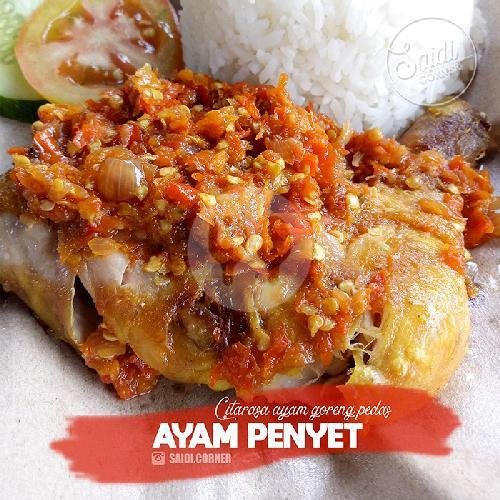 Ayam Goreng + Nasi menu Saidi Corner