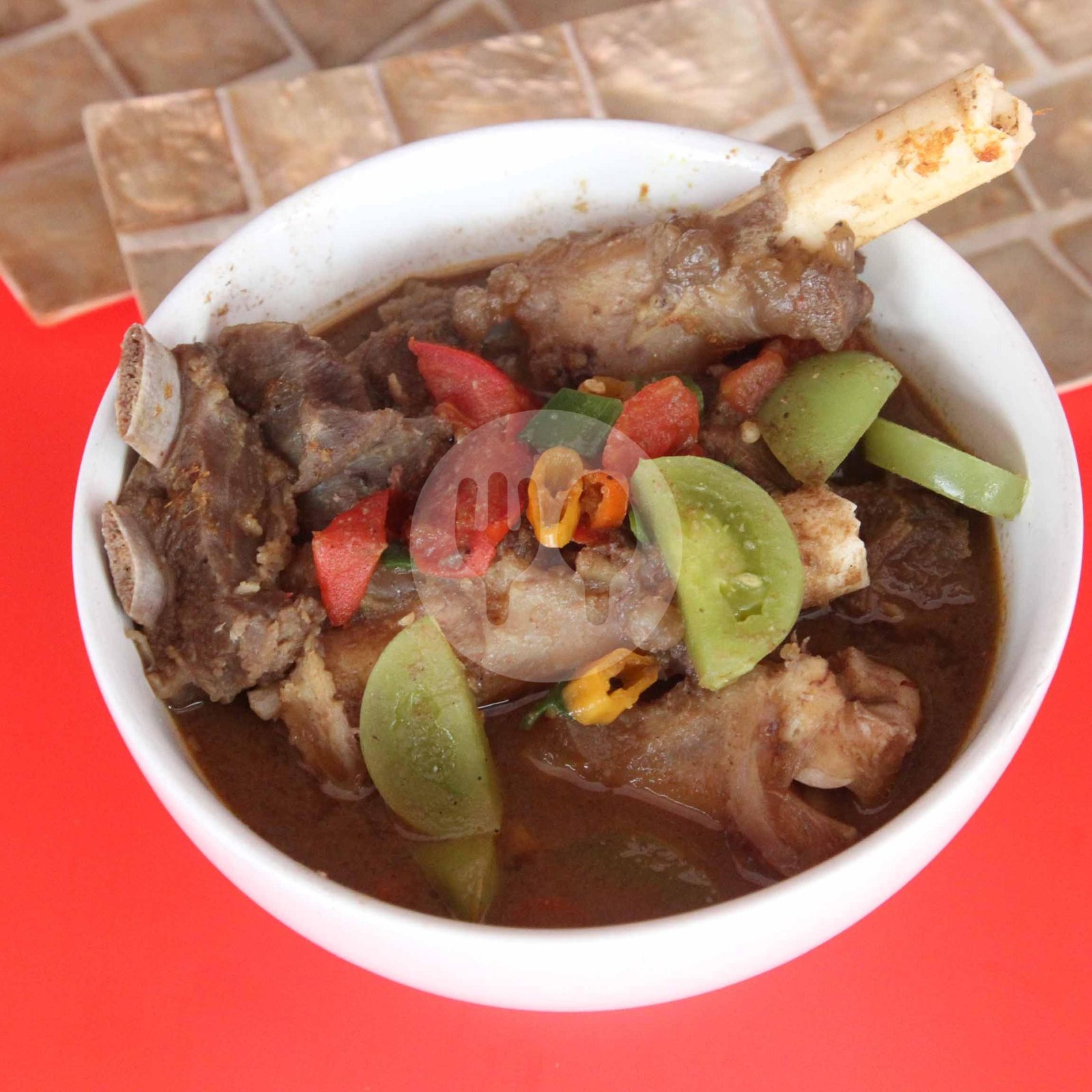 Sop Kambing + Nasi menu Warung Sate Mase, H Nawi