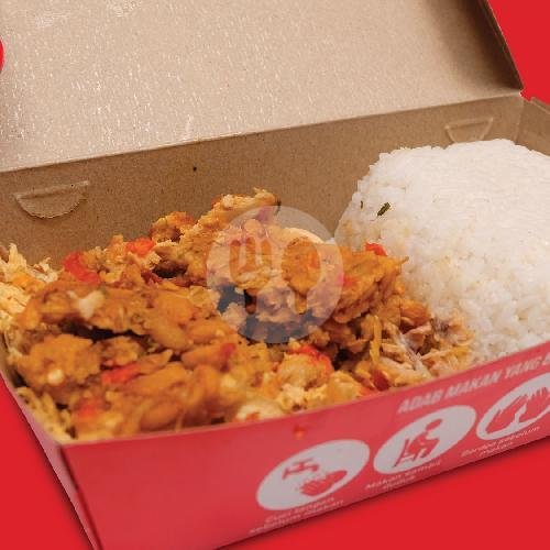 Nasi Ayam Geprek + Telor menu Ayam Geprek Bebas, Gegerkalong Girang