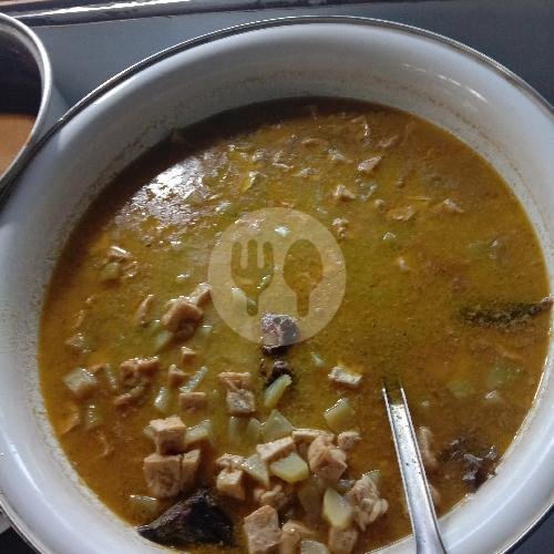 Nasi Lodeh Telur Dadar+es Teh/hangat menu Warung Biru Cak Man Timur Matos, Veteran