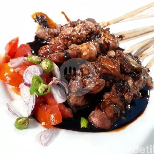 Sate Kambing Bumbu Kacang / Kecap menu Sate Madura Cak Rohman, Cikini