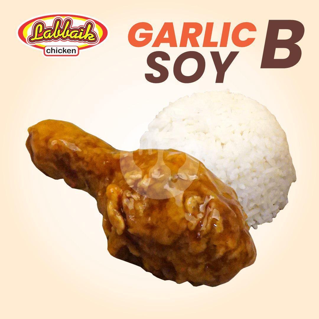 Garlic Soy B menu Labbaik Chicken, Soreang