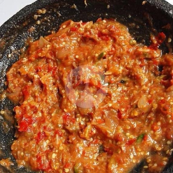 Sambel Ebi menu Pawon Enduls, Mondorakan