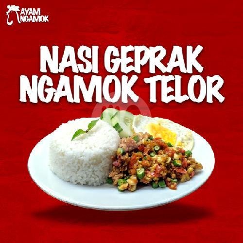 Ayam Remuk + Nasi menu Ayam Ngamok Simerah, Mertojoyo