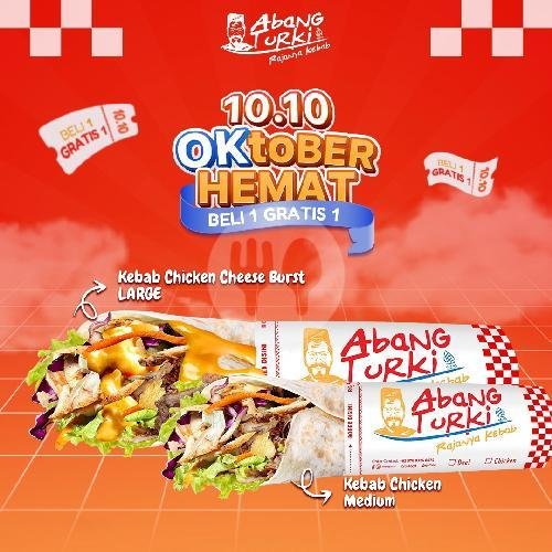 Kebab Chicken Cheese Burst Medium menu Kebab Abang Turki, Sungai Sambas