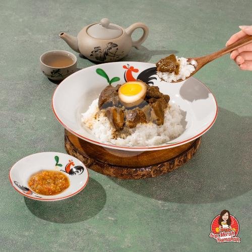 Nasi Campur SMR (Siap Santap / Ready To Eat) menu Sop Merah Rumahan, Kembang Jepun