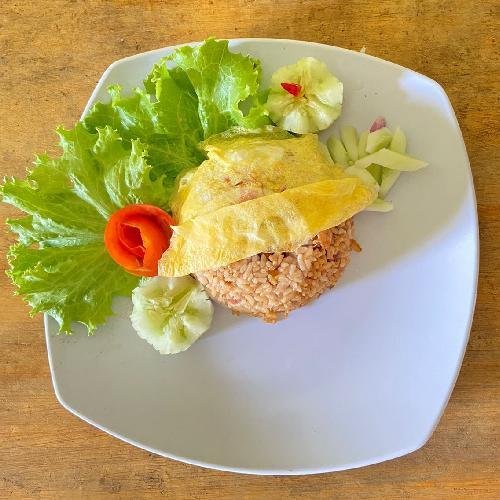Nasi Pecek Tempe/ Tempe Penyet menu Ayam Geprek Katsu