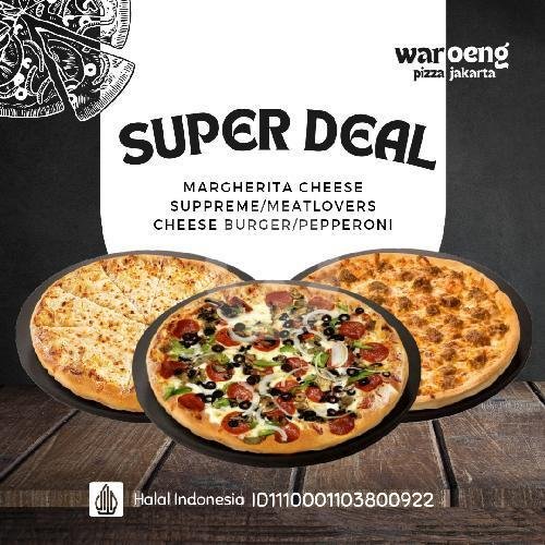 Super Deals menu Waroeng Pizza, Palmerah