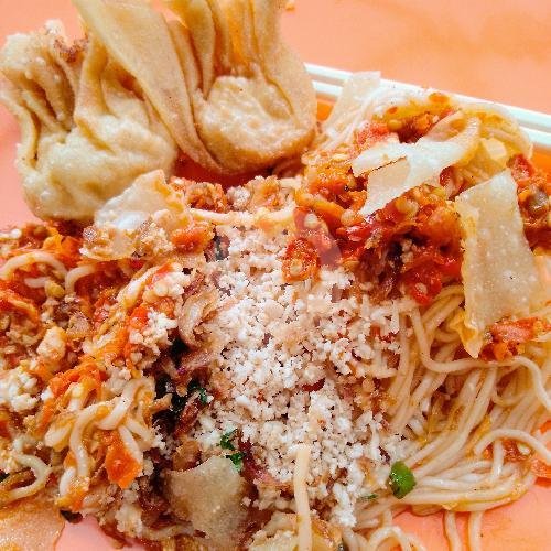 Mie Gacor Asin Gurih (ala Gacoan) Level 6 menu Bakso Buntel Iga Kang Pian, Pasantren, Cihanjuang