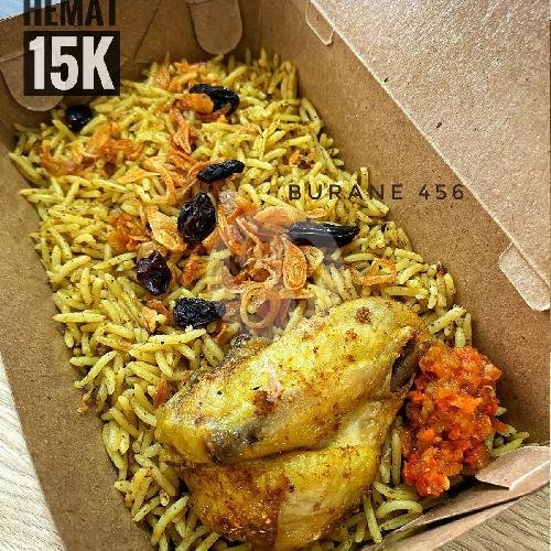 Es Teh Berbagi menu Kebuli Burane 456, Mandor Hasan