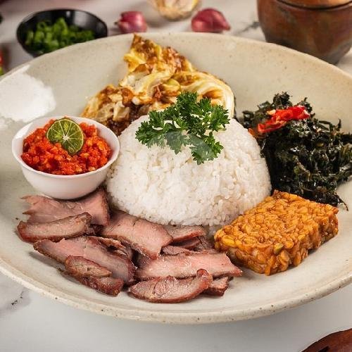 Sei Sapi Sambal Pete + Nasi menu Sei Mamtuaku, Klojen