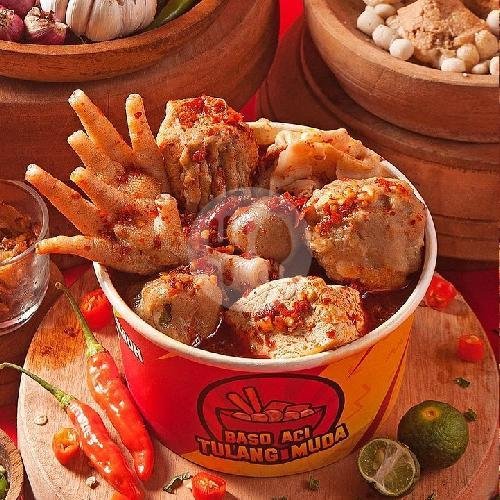 Paket Baso Ngurat Kriwil menu Baso Aci Tulang Muda, Bojongsoang