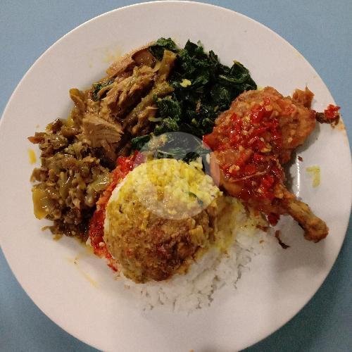 Nasi Ayam Rendang menu Masakan Padang Selamat Baru, Dr Radjiman