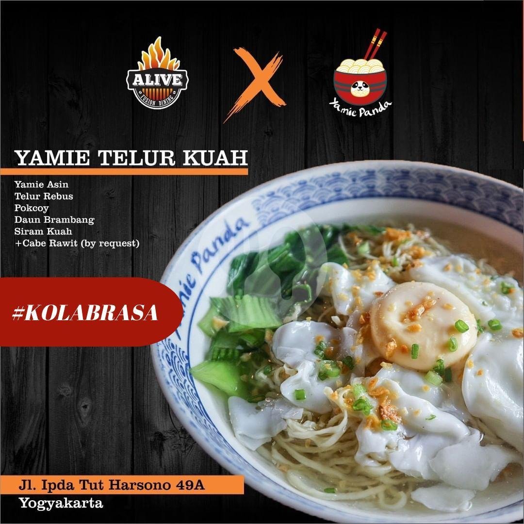 Yamie Telur Kuah menu Yamie Panda, Timoho