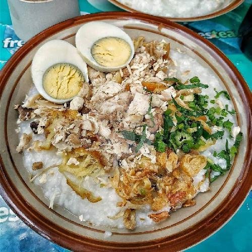 Bubur Ayam Jumbo + Telor menu Bubur Ayam Eco Klegen, Colomadu