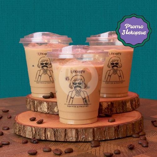 Paket 3 Iced LeKopsus menu Lekohfe Coffee, Sawah Kurung Raya