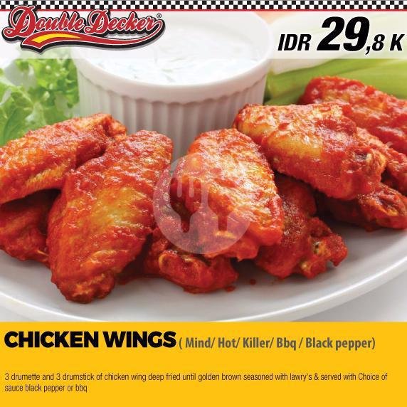 Chicken Wings Hot menu Double Decker Casual Dining, Fave Hotel