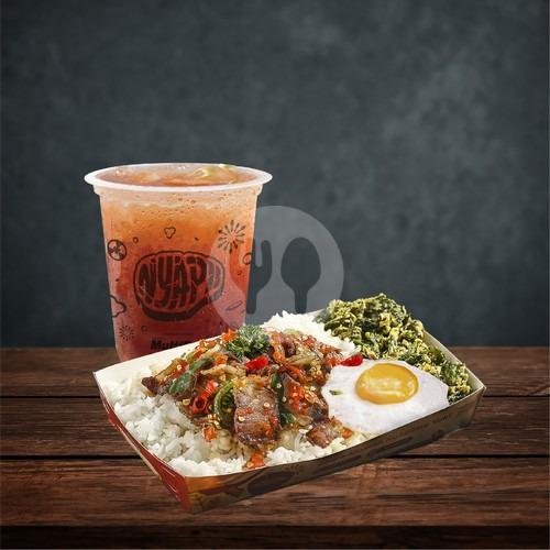 PaHe Sei Sapi Asap Sambal Rica-Rica menu Nyapii - Sei Sapi Asap, Probolinggo