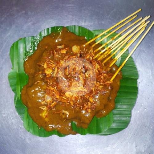 Sate Padang 10 Tusuk Sate + Ketupat + Kerupuk Kulit menu Sate Padang Ajo Ibenk, Cawang