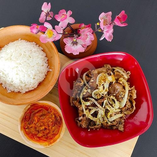 Less Fat Yakiniku Beef Bowl - L menu Bakaro Grill Binus, Palmerah