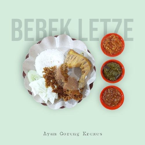 Bebek Goreng Kremes + Nasi menu Bebek Letze, Kemayoran