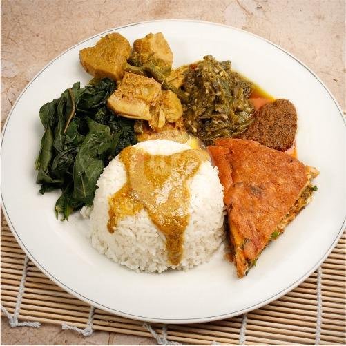 Telur Dadar menu Duta Minang Family, Krapyak