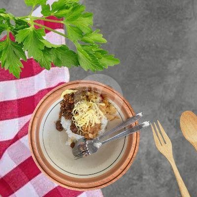 Nasi Rames Telur menu Soto Ayam Gading Wetan