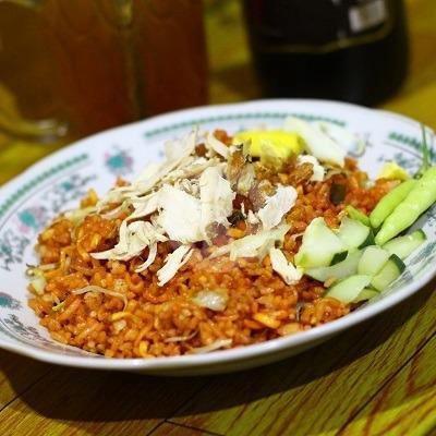 Nasi Goreng Iblis menu Warung Cak No Lamongan, Teluk Aru