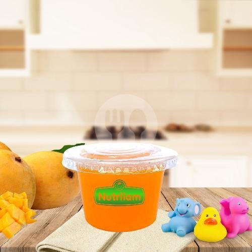 Puding Susu Stroberi menu Bubur Bayi Nutrilam, Cinangka