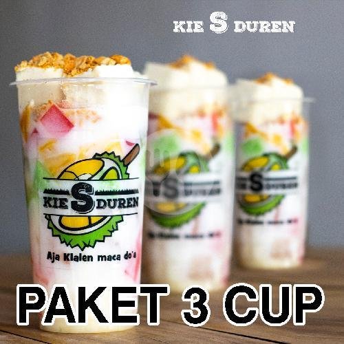 3 Cup Kie S Duren Original menu Kie s Duren, Talang