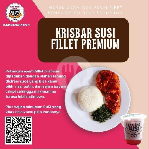 Krisbar Teh Fillet Premium menu Krisbar Susi Krispi Bakar dan Susu Sirup, Taman Siswa