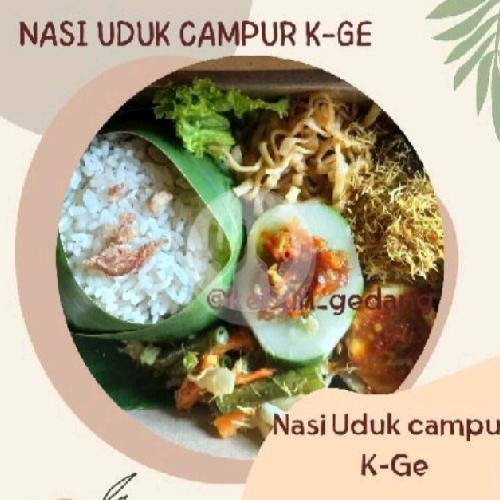 Nasi Uduk Ayam Geprek Sambal Matah menu Kedai Keboen Gedang Nasi Uduk dan Sambelan, Jalan Raya Meri no 297A