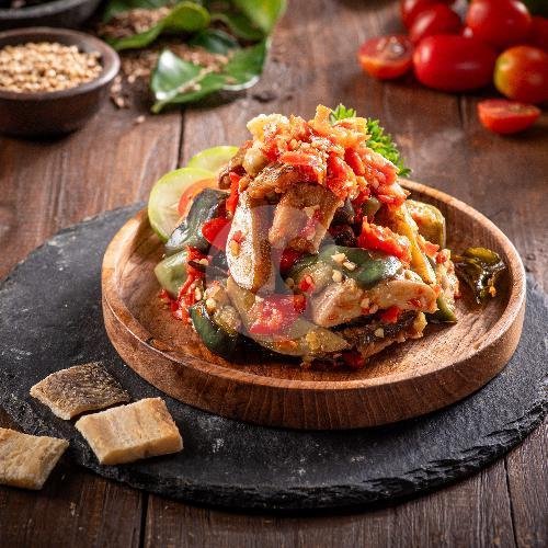 Teri Balado menu Nasi Kapau Kedai Pak Ciman Bandung