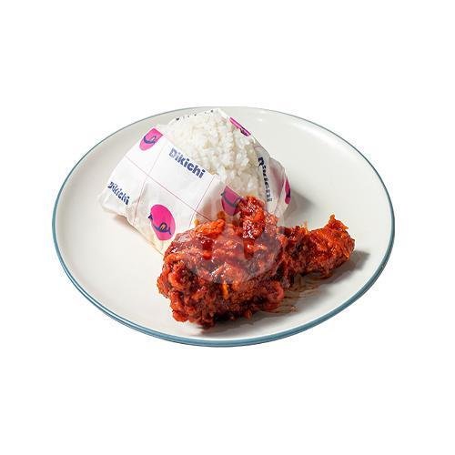 KEBELI 5C ( CHIX NASHVILLE LV 1 DADA + RICE ) menu DIKICHI Spicy Fried Chicken and Dimsum