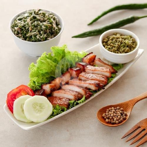 Paket D (Babi Kecap + Sayur Ubi/Kuah Sup + Sambal Andaliman + Nasi Putih) menu Babi Gemoy, Jl Prof Herman Yohanes 55223