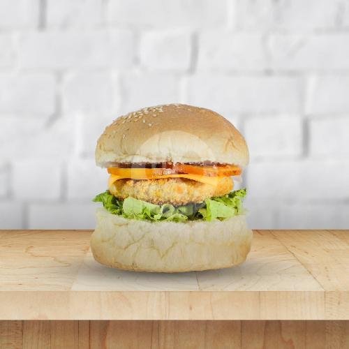 Burger Chicken + Telur menu Burger & Roti Bakar Bandung Gardoe, Balekambang