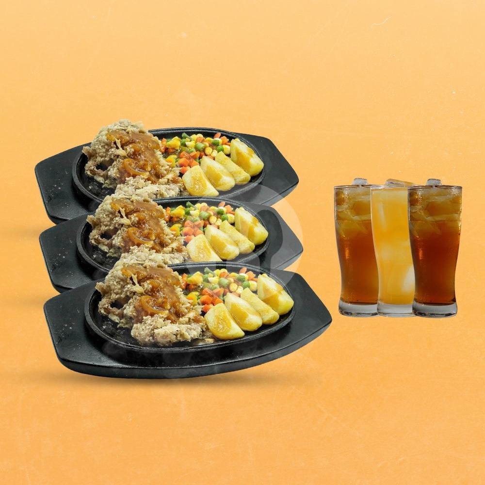 Trio Hemat 3 menu Steak Moen-Moen, Solo Square