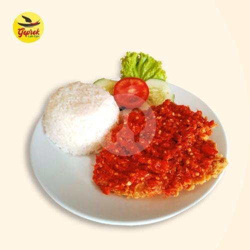 Ayam Geprek Sambal Bawang + Nasi menu Geprek Lek Djo, Dr Wahidin