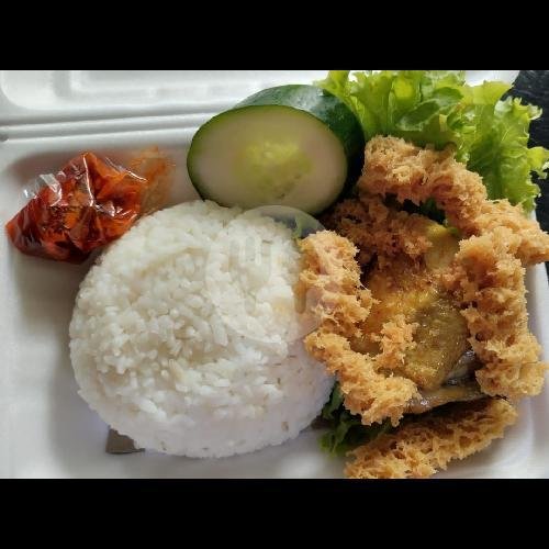 Nasi Ayam Goreng Kremes+Es Teh menu Ayam Geprek Dapur Leoni, Pedurungan