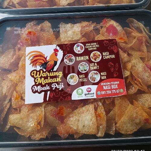 Nasi putih menu Depot Mbak Puji Mlilir, Dolopo