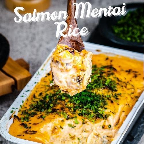 Salmon Mentai Kani Rice Reguler menu Mentaihausu Thamrin 10, Thamrin 10 Food Creative Park