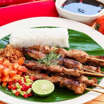 Sate Kambing 10 Tusuk + 2 Nasi menu Warung Sate Madura H. Cak Dul