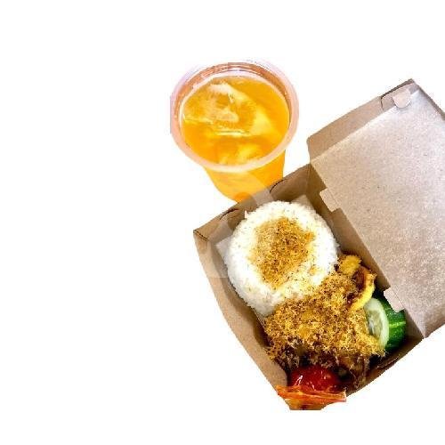 Paket C (Nasi Kulit,Nasi Ayam,Free 2 Es Jeruk) menu Kedai Kopi Vetro, Lowokwaru