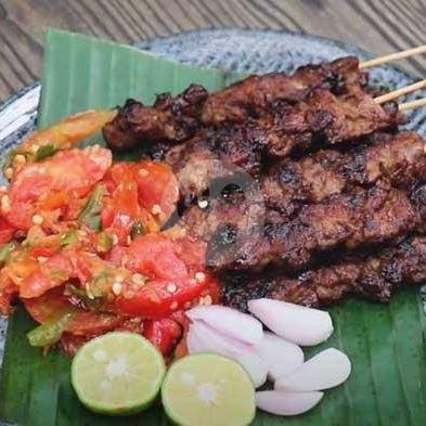Sate Maranggi sapi 10 Tusuk menu Sate Madura Pak Kumis SD, Nata Endah