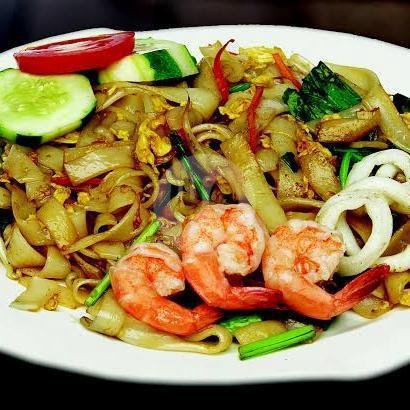 Bihun Goreng Seafood / Rebus menu Rahman Seafood Pecel Lele Nasi Goreng, Sebelah Pln Garuda