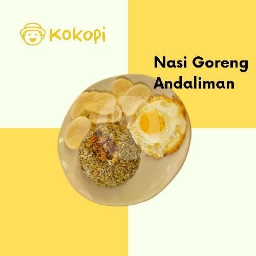 Nasi Goreng Andaliman menu Kokopi Omah Kopi, Rawasari Jakarta Pusat