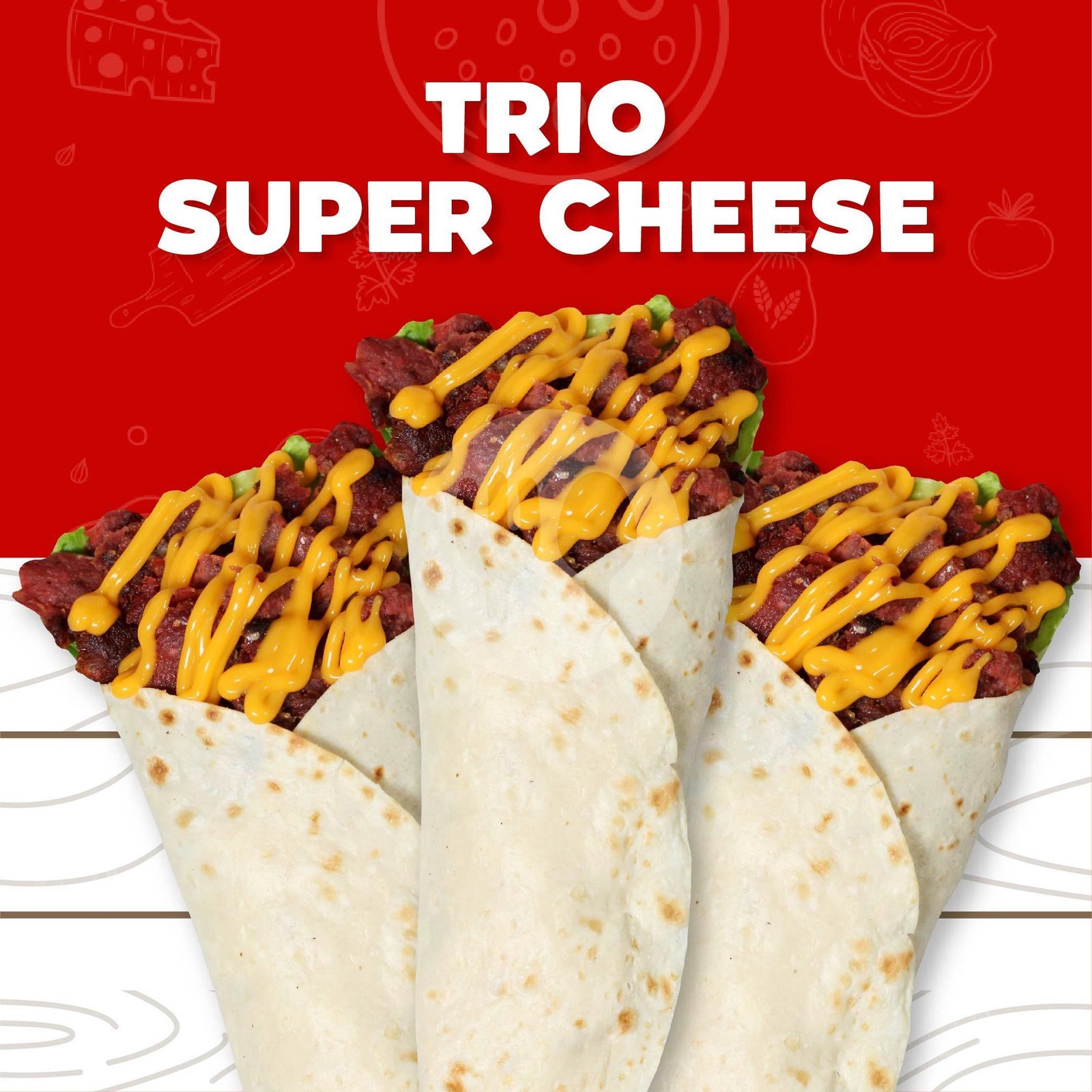 Trio Jumbo Cheese menu Kebab Alibaba Kaliabang Nangka, Bekasi Utara