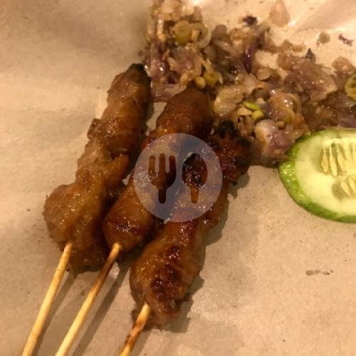 NASI + Sate Babi Asin Sambal Matah (5 Pcs) (Level 0-3) menu Nakula Babi Matah, Mekar Utama