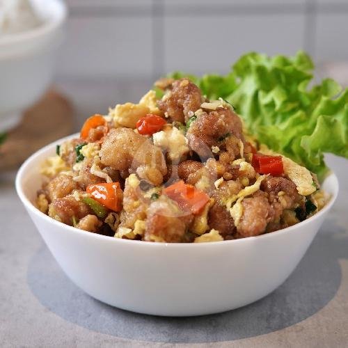Nasi Putih + Ayam Kungpao + Capcay menu Kantin Mira, Tomang