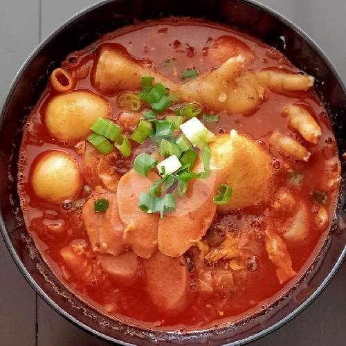 Seblak Telor Puyuh menu Ayam Geprek Chicken Dadakan, Merpati
